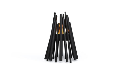 Ecosmart Fire StixPortable Fire Pit - Black Finish / Stainless Steel Burner - ESF.O.STX.BL